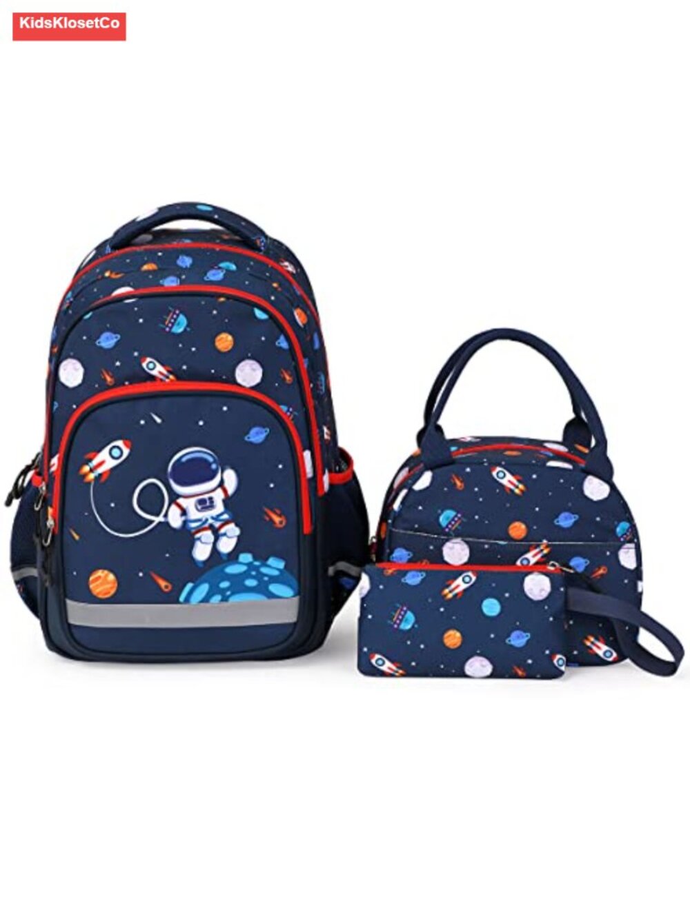 Kids Backpack with Lunch Bag and Pencil Case - Lightweight School Book Bag Set